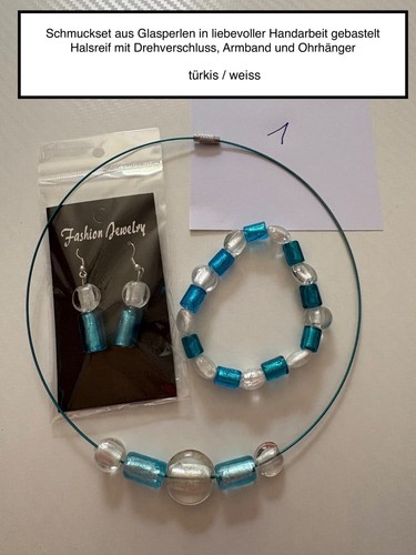 Schmuckset aus glasperlen - schmuckset,