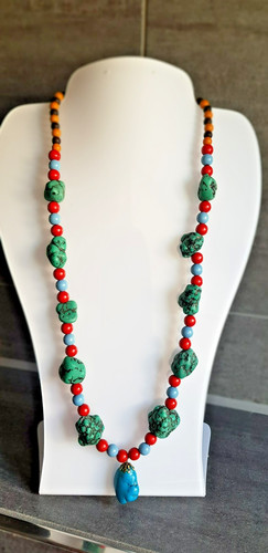 Bunte halskette indian style - bunte, indian-style