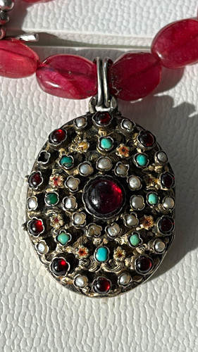 Antikes silber amulett - antikes, silber-amulett