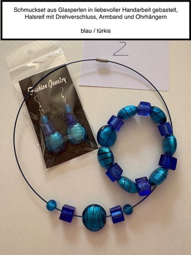 Schmuckset aus glasperlen - aus,