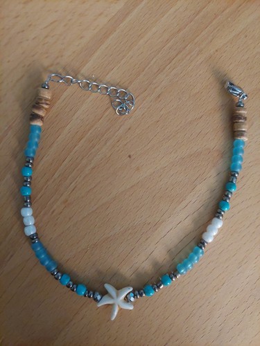 Fußkettchen mit perlen und - fußkettchen,