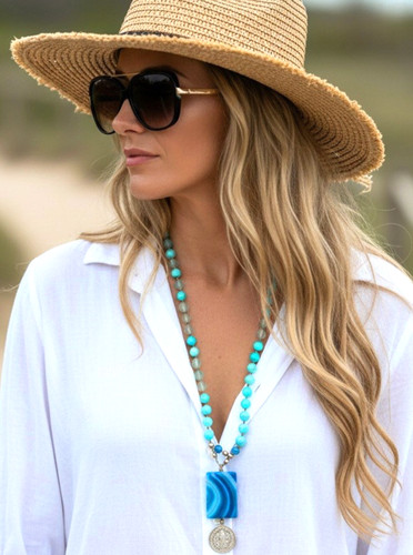 Lange boho mala hals - mala,