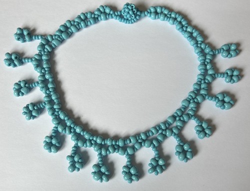 Kunstperlen kette midcentury - kette,