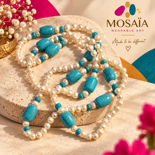 Mosaïa lange statement - mosaÏa, statement-kette