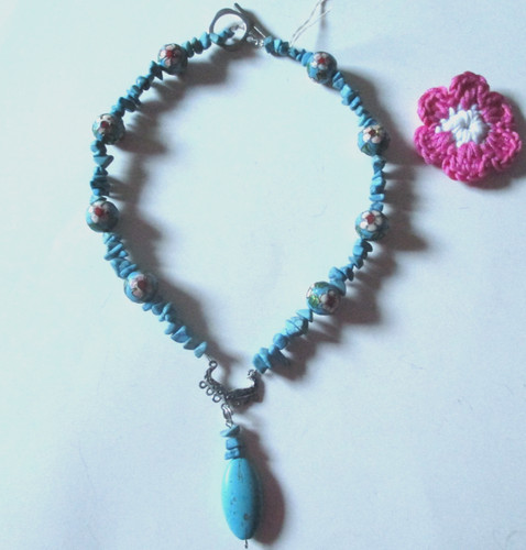 Halskette collier mit - -,
