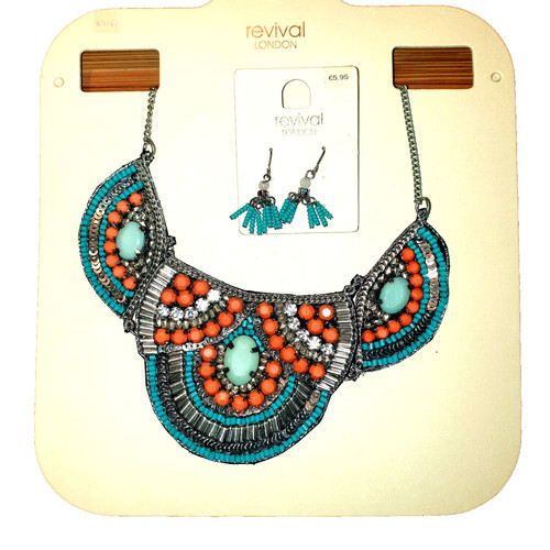Modeschmuck perlen ethno set - modeschmuck,