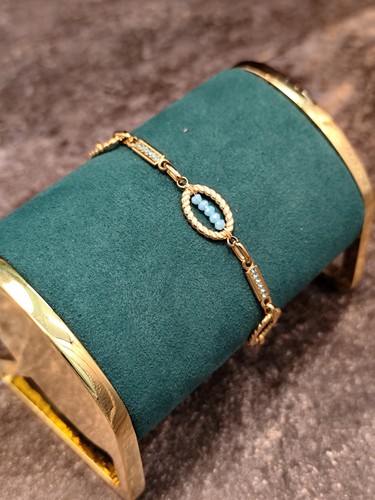 Edelstahl armband vergoldet - edelstahl,