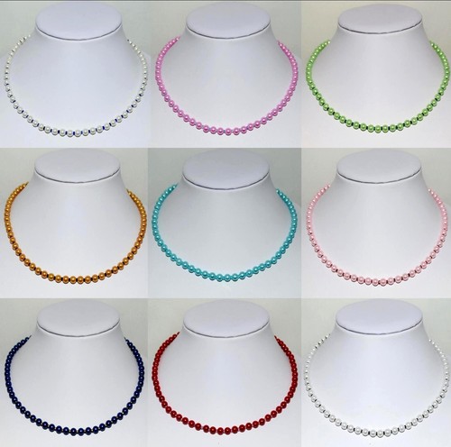 Modeschmuck,Kunst-Perlen-Hals-