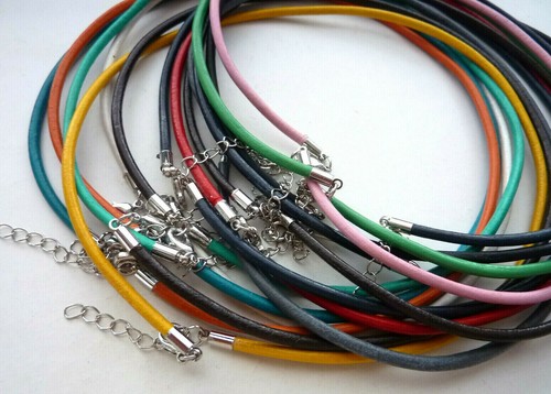 Lederkette halskette mm - lederkette, 3